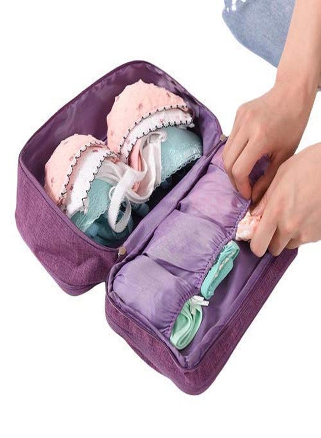NANIAAY Undergarment & Bra Organizer Travel Pouch Bag - Waterproof, Dustproof Cationic Polyester with Zipper, Multi-Color (Pack of 1) - Image 4
